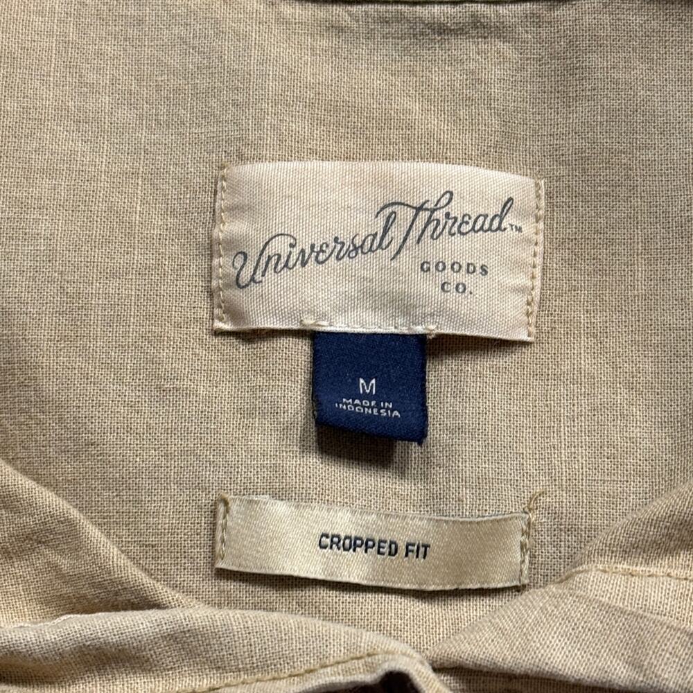 Universal Thread Medium Cropped Top Button-Up Lon… - image 7